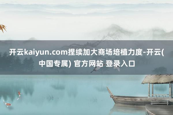 开云kaiyun.com捏续加大商场培植力度-开云(中国专属) 官方网站 登录入口